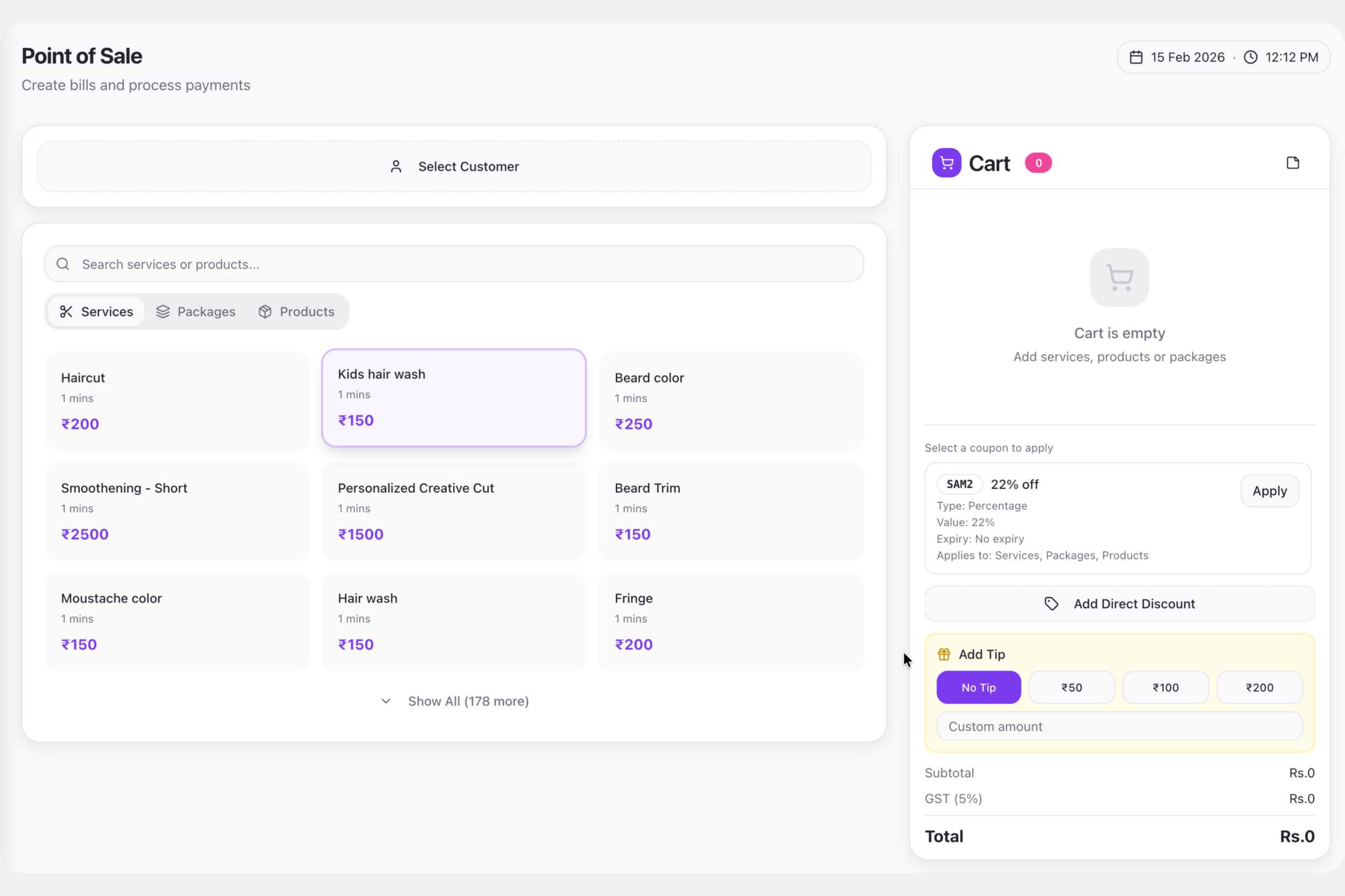 Sell Services & Retail in One Place.